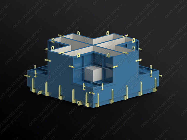 Металлоформа гексабитов ГБ-7 на 4 места закрытая